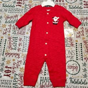 Christmas Long John PJ’s with Button Back Hatch